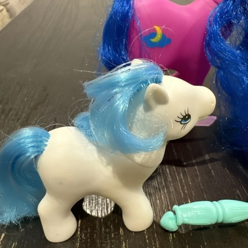 lot of 3 my little pony toys Blue Pink White‎ Brushes